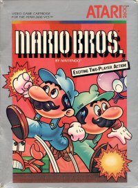 Mario Bros. Atari 2600  box art